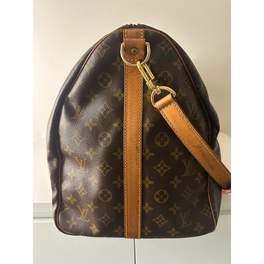 Louis Vuitton Keepall 55 Bandouliere Monogram Travel Bag Duffle Strap Bando - Picture 6 of 16